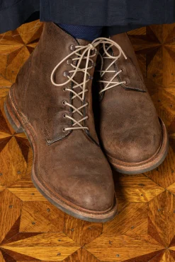 Flat Sand Waxed Cotton Shoelaces