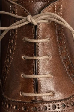 Flat Sand Waxed Cotton Shoelaces