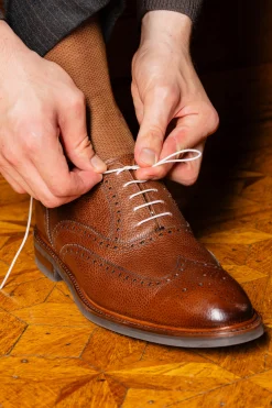 Flat White Waxed Cotton Shoelaces
