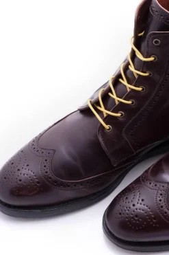 Flat Yellow Waxed Cotton Shoelaces