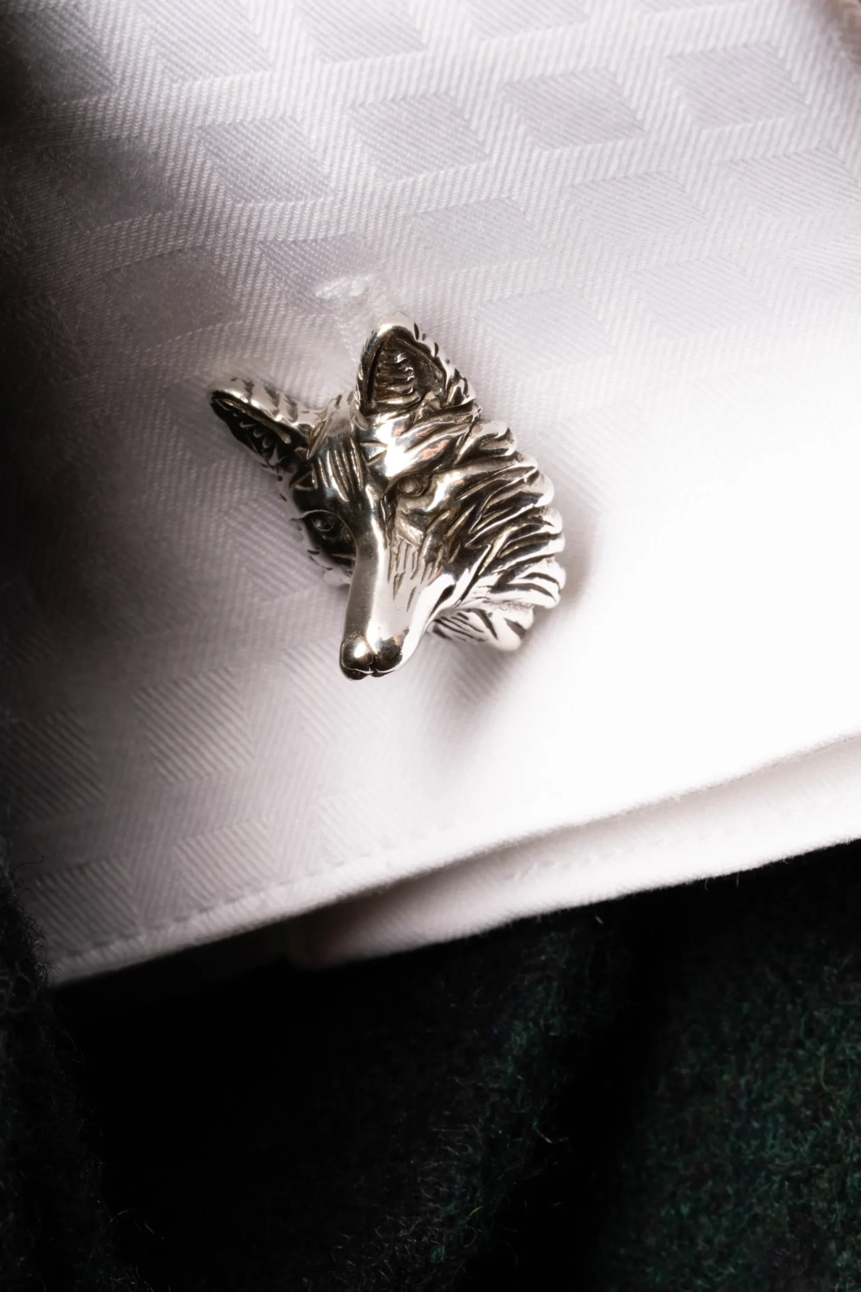 Fox & Goose Blackened Sterling Silver Cufflinks