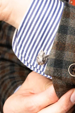 Fox & Goose Blackened Sterling Silver Cufflinks