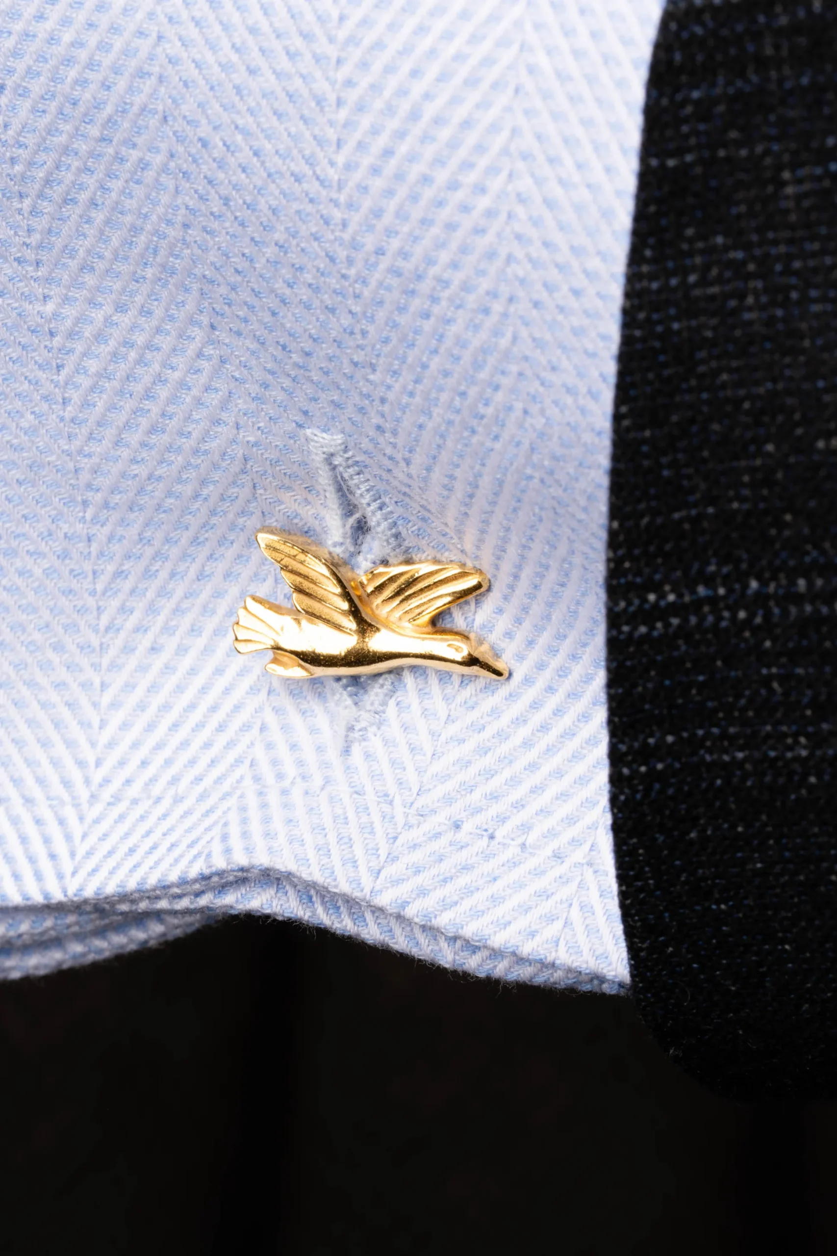 Fox & Goose Yellow Gold Vermeil Cufflinks