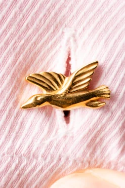 Fox & Goose Yellow Gold Vermeil Cufflinks