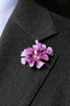 Fuschia Triple Clove Boutonnière Flower