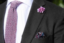 Fuschia Triple Clove Boutonnière Flower