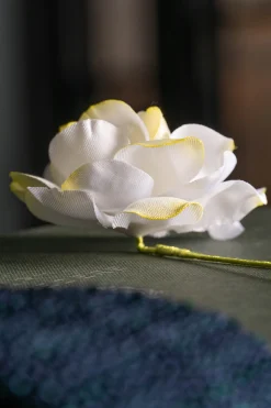 Gardenia Cream Boutonnière Flower