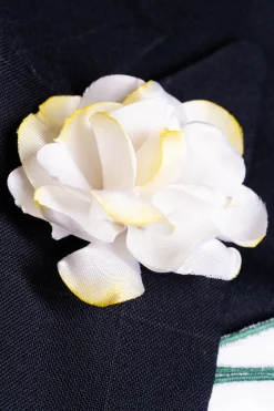 Gardenia Cream Boutonnière Flower