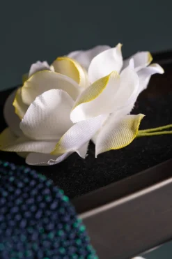 Gardenia Cream Boutonnière Flower