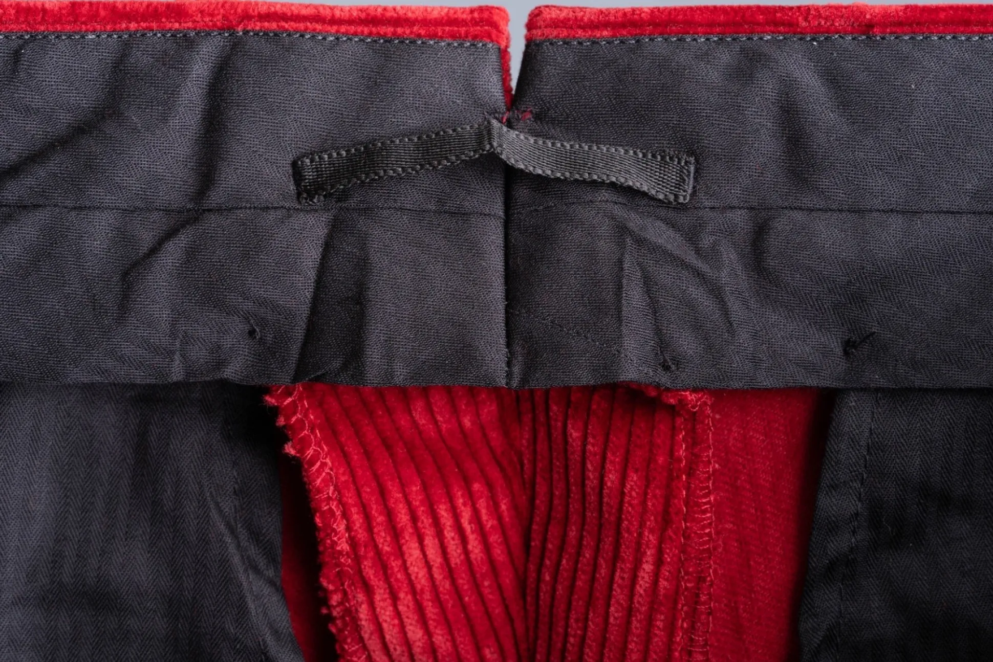 Garnet Red Stancliffe Corduroy Trousers