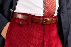 Garnet Red Stancliffe Corduroy Trousers