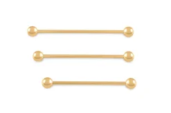 Gold Ball End Collar Bar