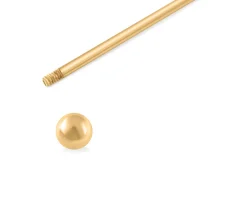 Gold Ball End Collar Bar
