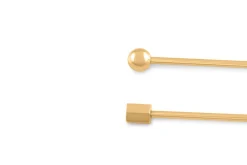 Gold Ball End Collar Bar