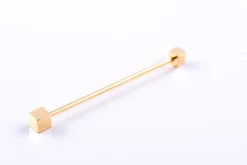 Gold Cube End Collar Bar