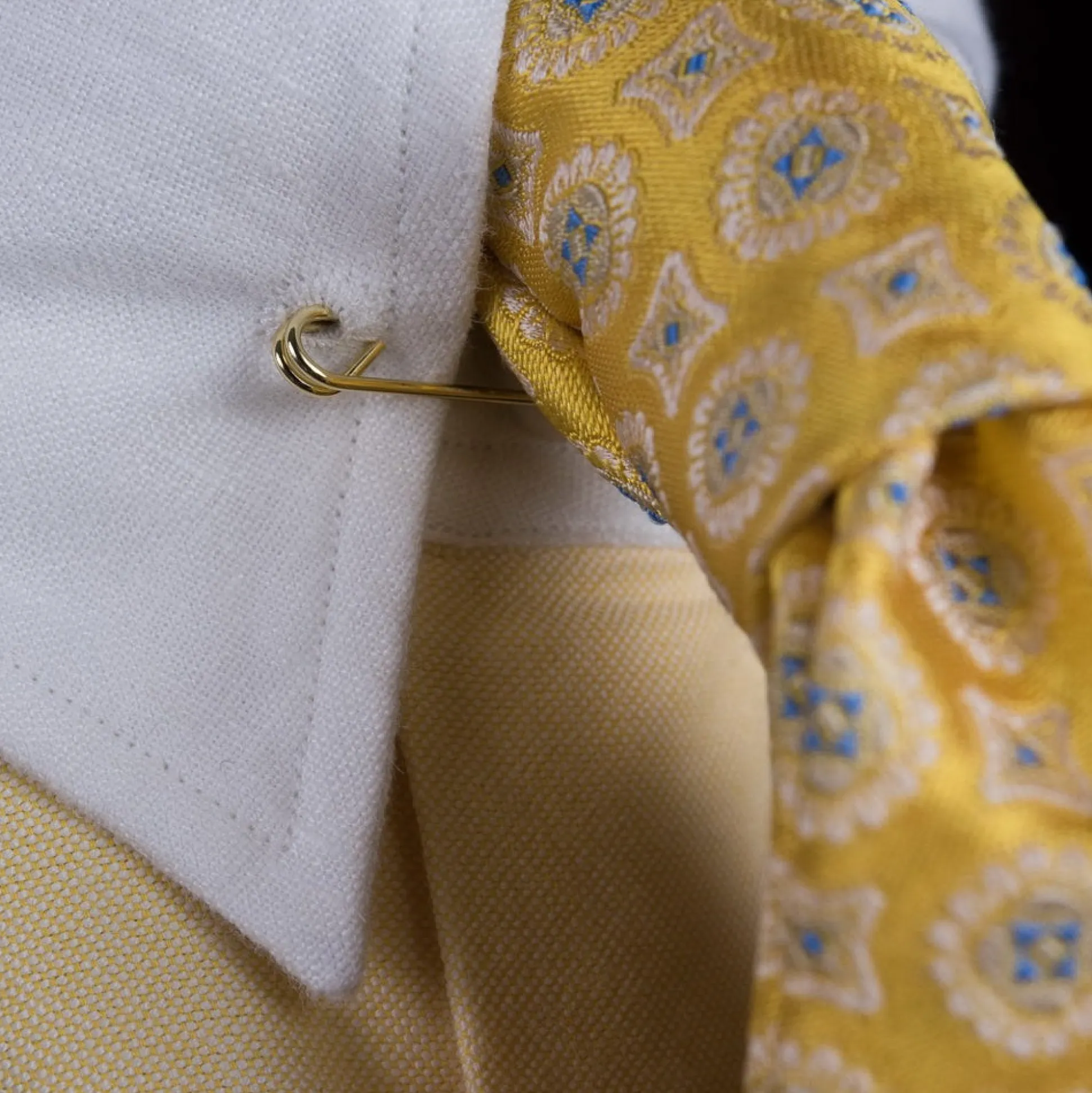 Gold Safety Collar Pin