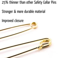 Gold Safety Collar Pin