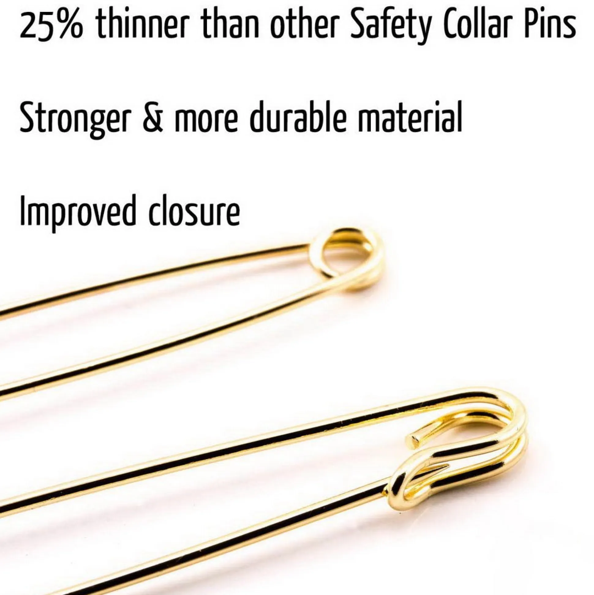 Gold Safety Collar Pin