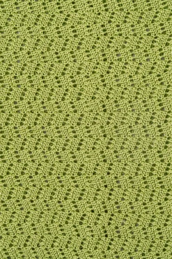 Granny Smith Green Zigzag Silk Knit Tie