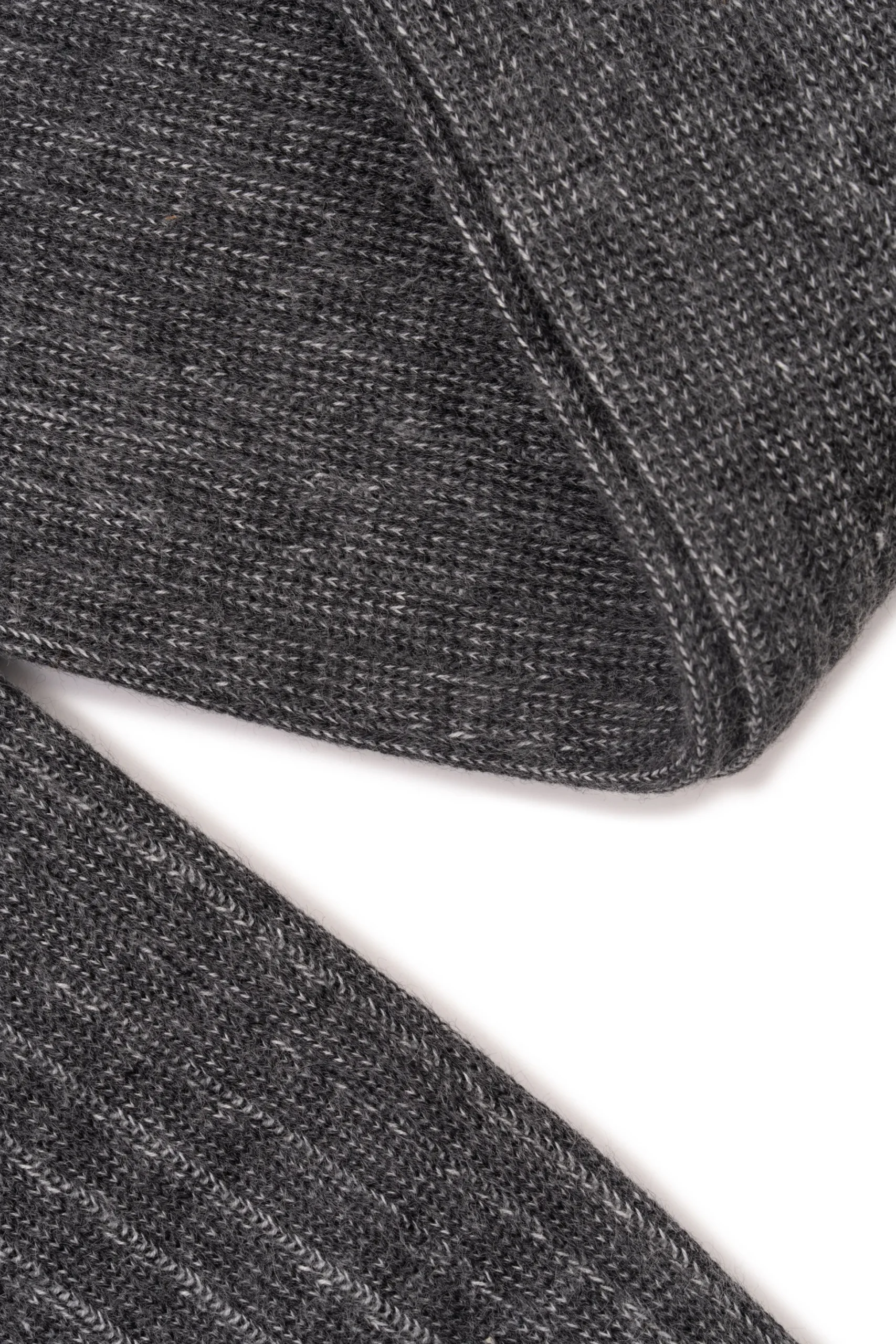 Gray & Light Gray Shadow Stripe Midweight Cotton Socks