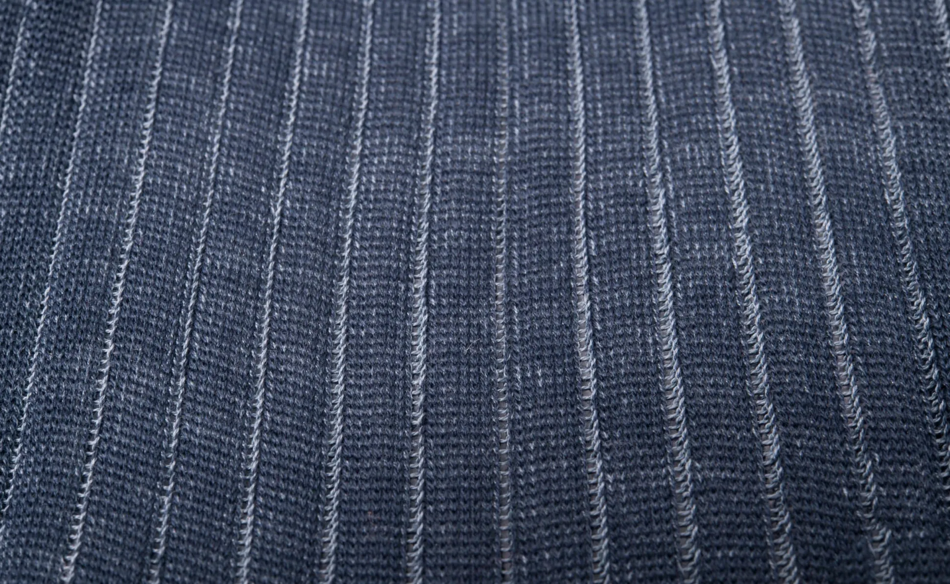 Gray & Prussian Blue Shadow Stripe Lightweight Cotton Socks