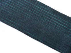 Gray & Turquoise Shadow Stripe Lightweight Cotton Socks