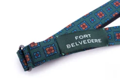 Green Macclesfield Neats Ancient Madder Silk Bow Tie