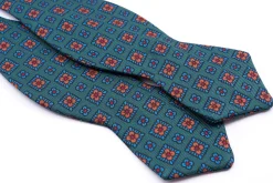 Green Macclesfield Neats Ancient Madder Silk Bow Tie