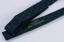 Green Round Neats Ancient Madder Silk Bow Tie
