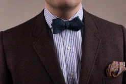 Green Round Neats Ancient Madder Silk Bow Tie
