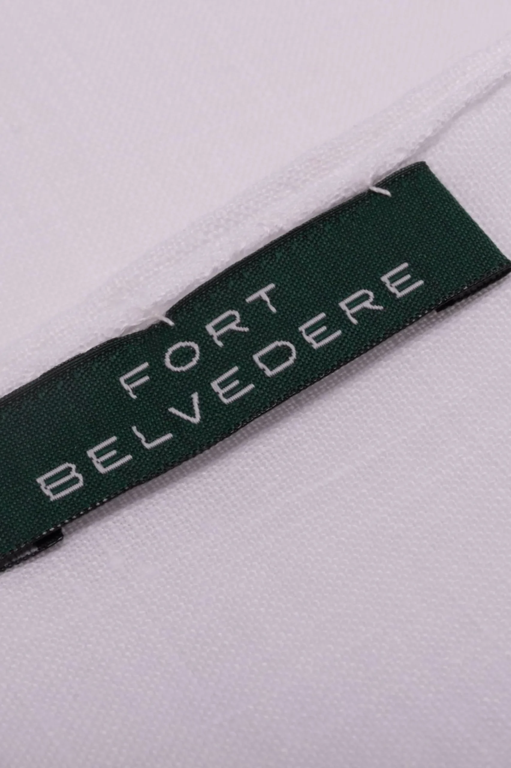 Hand-Embroidered Initial "I" White Linen Pocket Square