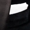 Hand-Embroidered Initial "T" White Linen Pocket Square
