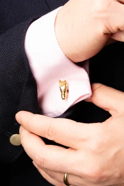 Horse & Stirrup Yellow Gold Vermeil Cufflinks