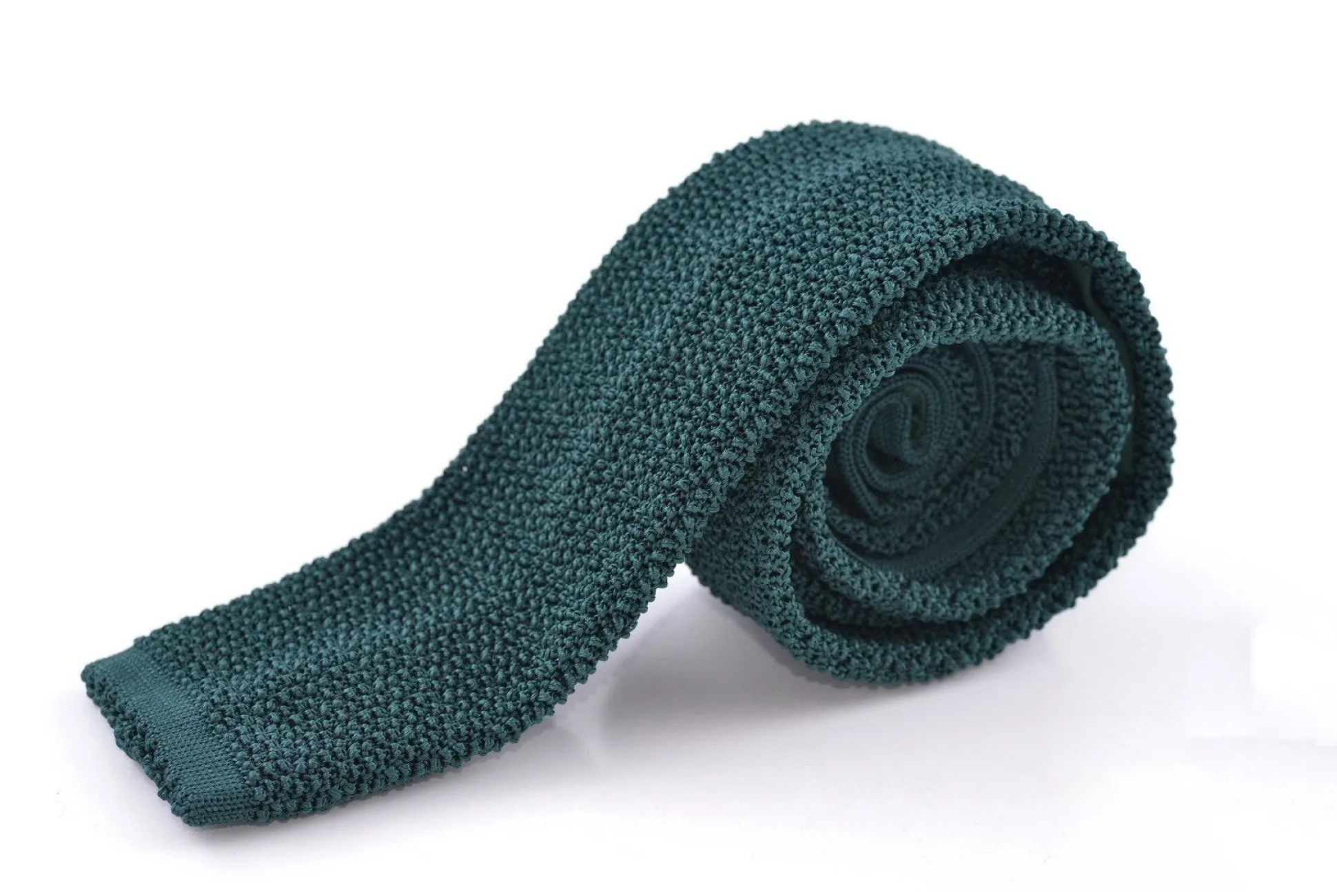 Hunter Green Silk Knit Tie