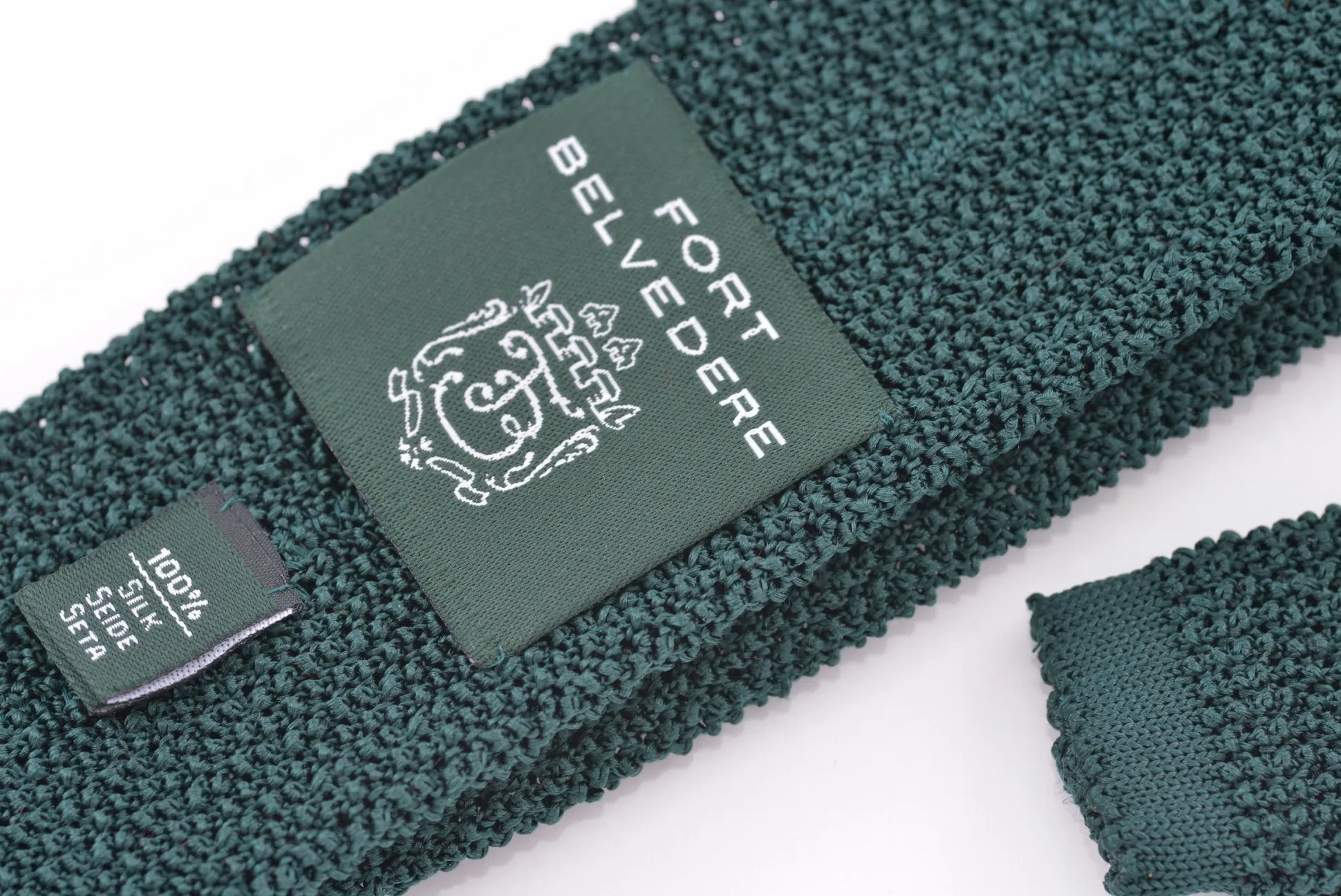 Hunter Green Silk Knit Tie