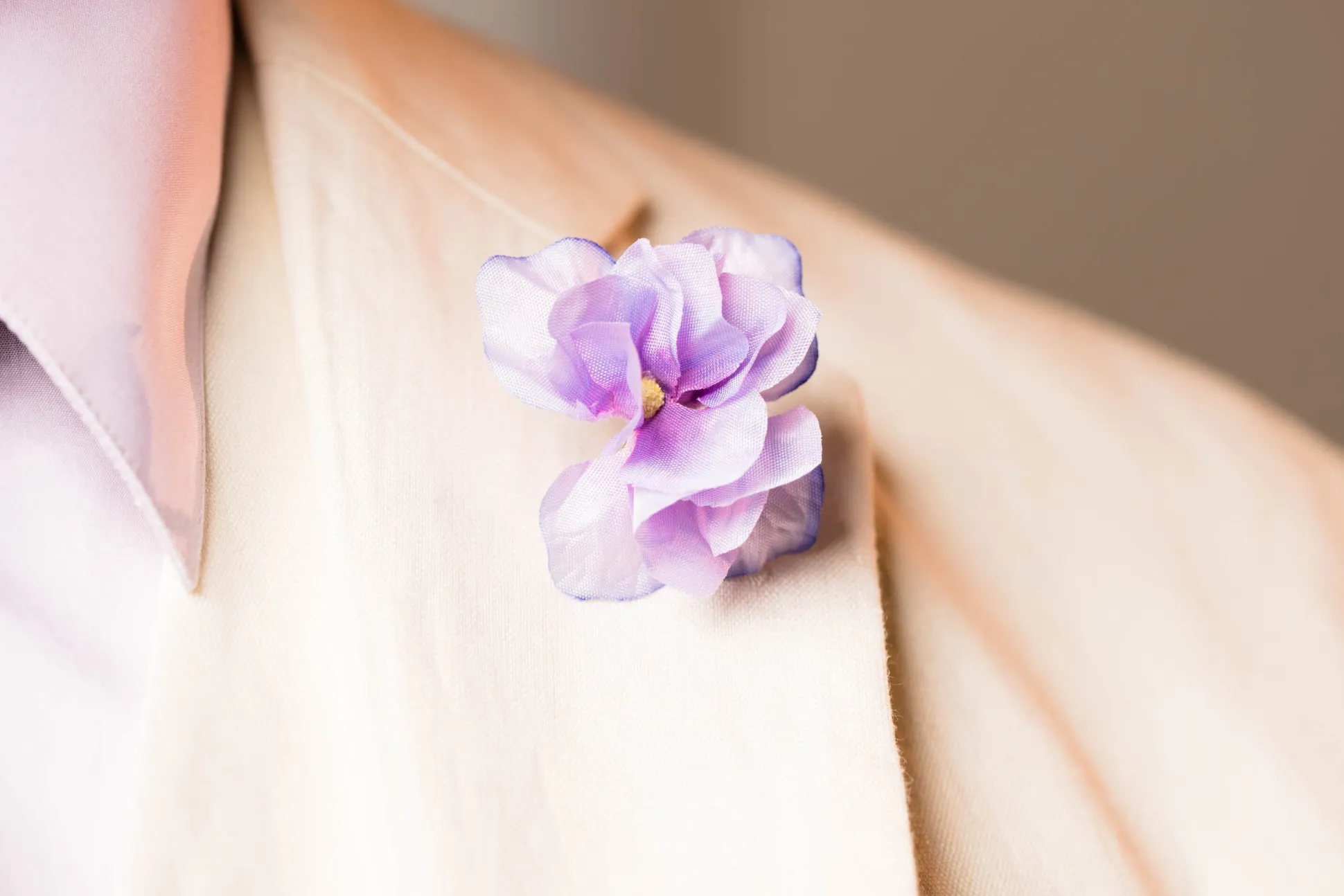 Hydrangea Silk Boutonnière Flower