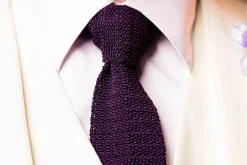 Imperial Purple Silk Knit Tie