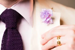 Imperial Purple Silk Knit Tie