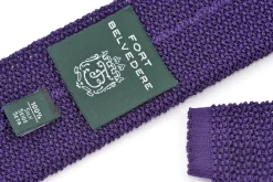 Imperial Purple Silk Knit Tie