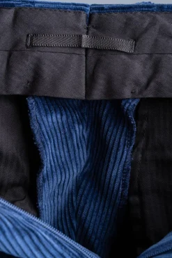 Infantry Blue Stancliffe Corduroy Trousers