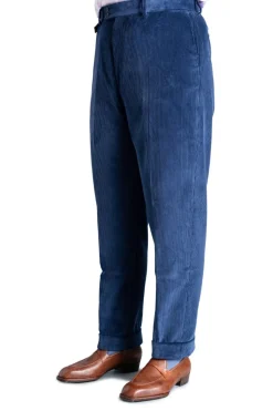 Infantry Blue Stancliffe Corduroy Trousers