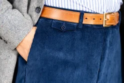 Infantry Blue Stancliffe Corduroy Trousers
