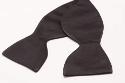 Large Black Butterfly Silk Satin Bow Tie