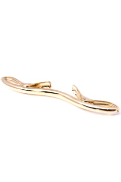 Large Gold 70mm Collar Clip for Modern Medium Spread Collars