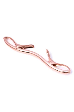 Large Rose Gold 70mm Collar Clip for Modern Medium Spread Collars