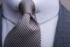 Large Rose Gold 70mm Collar Clip for Modern Medium Spread Collars