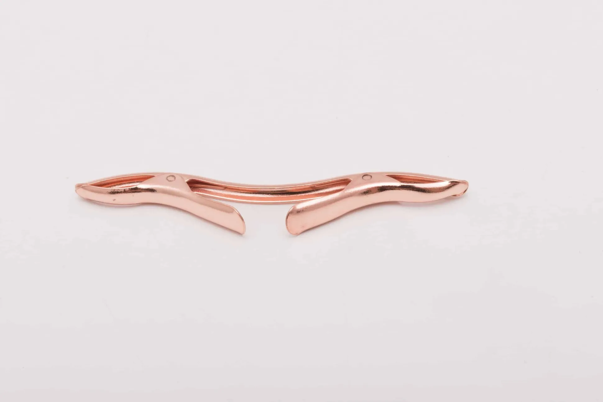 Large Rose Gold 70mm Collar Clip for Modern Medium Spread Collars