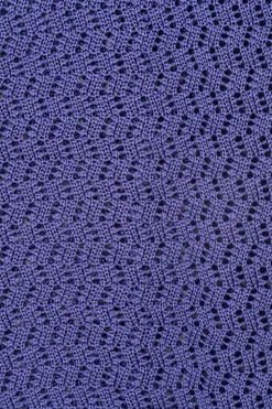 Lavender Purple Zigzag Silk Knit Tie