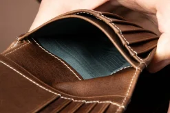 Le Grand 10 Card Antique Mahogany Leather Wallet