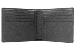 Le Grand 10 Card Black Togo Calf Leather Wallet